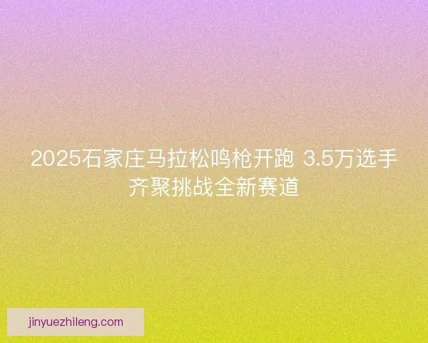 2025石家庄马拉松鸣枪开跑 3.5万选手齐聚挑战全新赛道 2025石家庄马拉松鸣枪开跑 3.5万选手齐聚挑战全新赛道